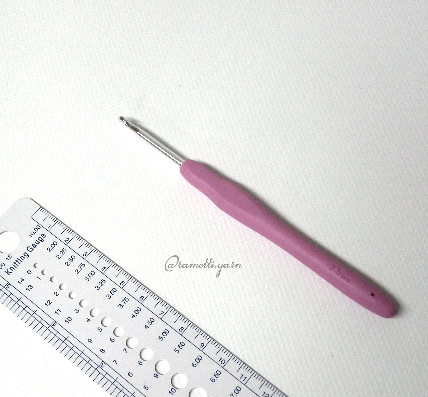 Крючок для вязания с ручкой Maxwell - 3,5 мм